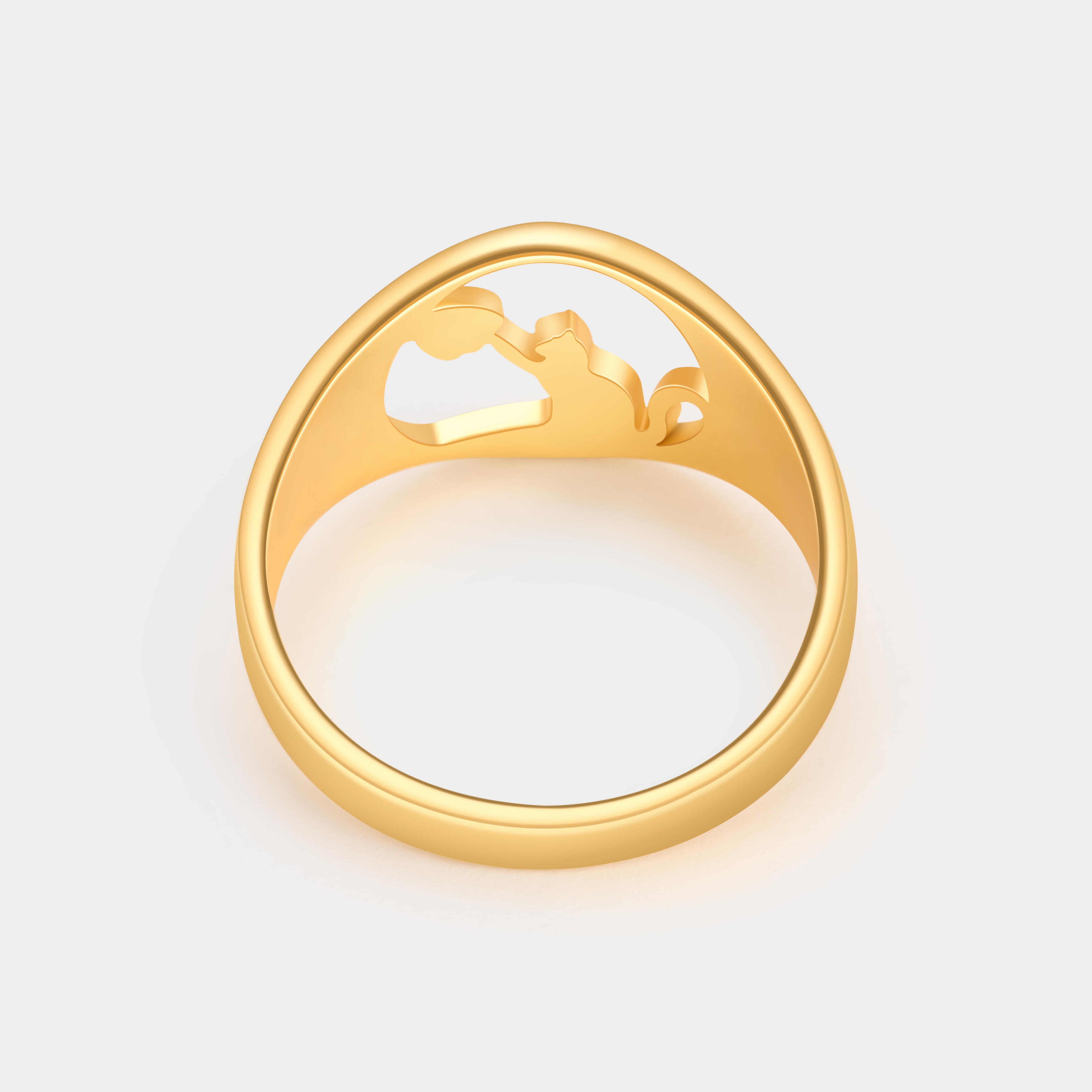 Personalized Cat and Paw Ring with Engraved Name Unique Gift for Cat Lovers and Pet Owners 925 Sterling Silver