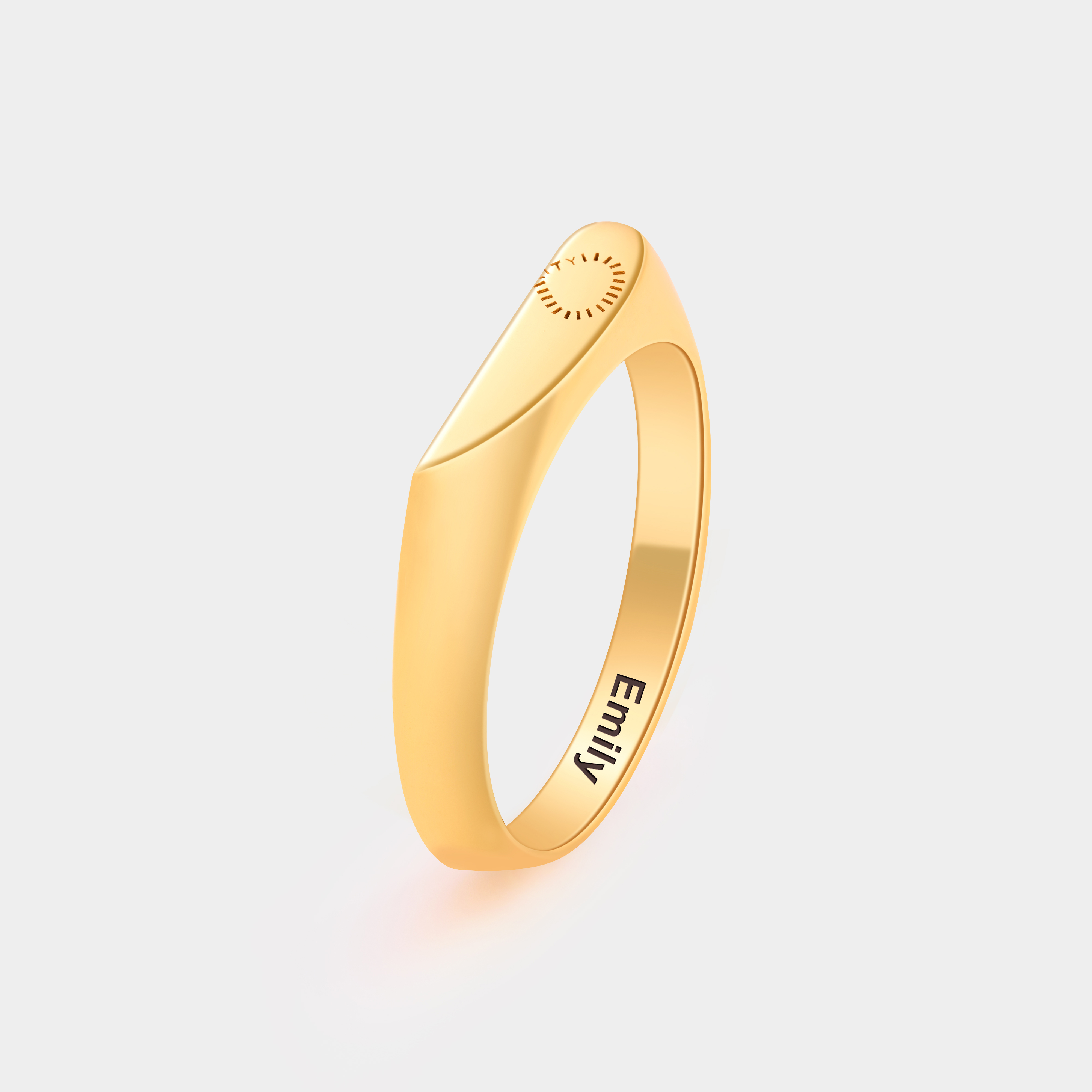 Personalized Half-Heart Infinity Symbol Couple's Matching Rings Personalized Gold Promise Jewelry 925 Sterling Silver