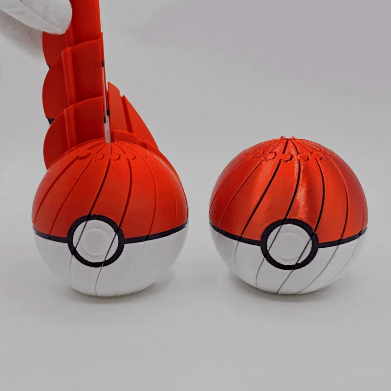 Personalized Pokéball Twist Fidget 3D Printed Gift Fun Gift for Anime Lovers Game Lovers