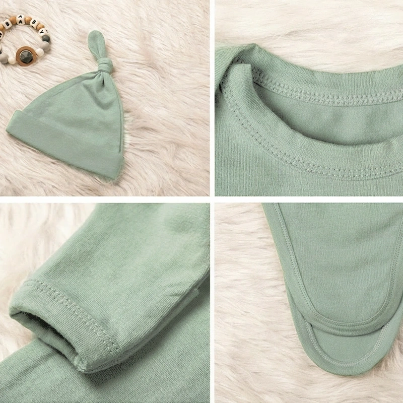 Personalized Monogram Baby Gowns with Name Knotted Newborn Outfit Coming Home Outfit Baby Shower Gift