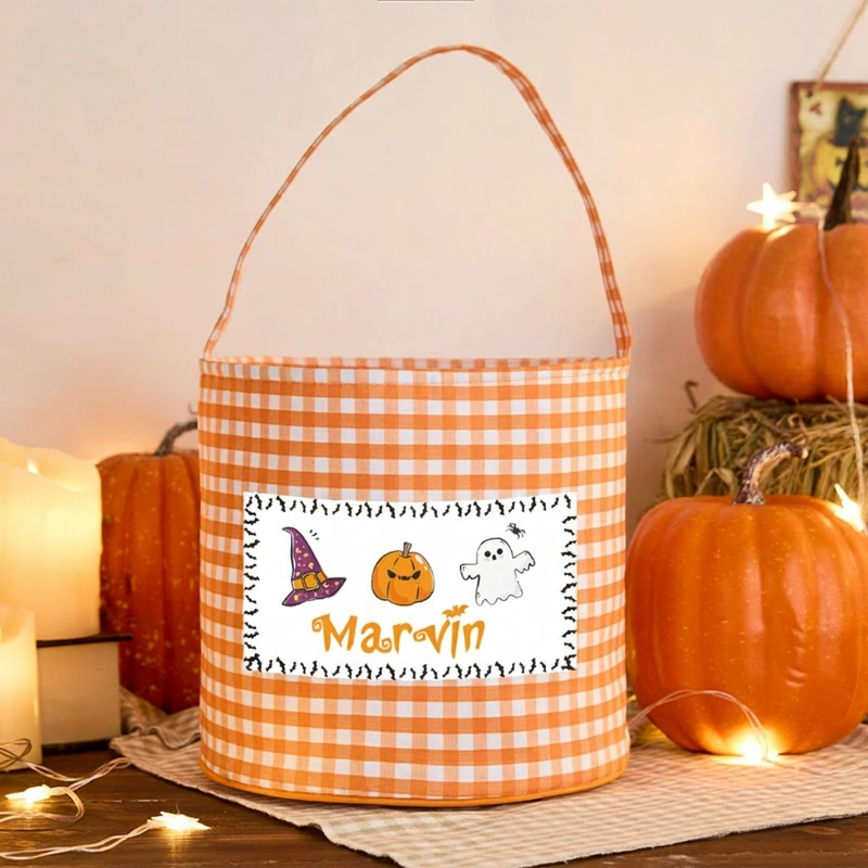Personalized Halloween Treat Basket Spooky and Fun Basket Halloween Gift