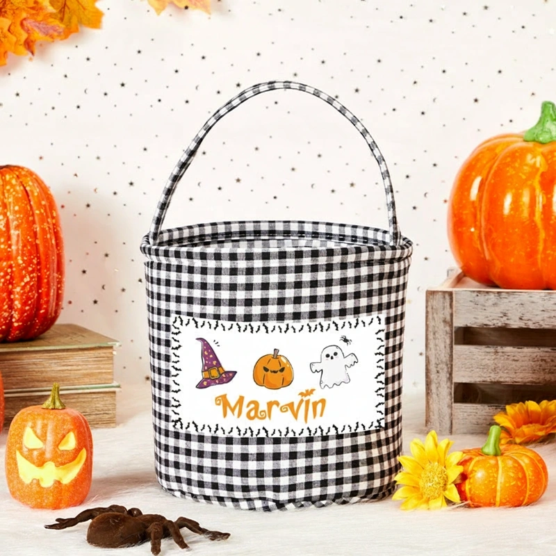 Personalized Halloween Treat Basket Spooky and Fun Basket Halloween Gift