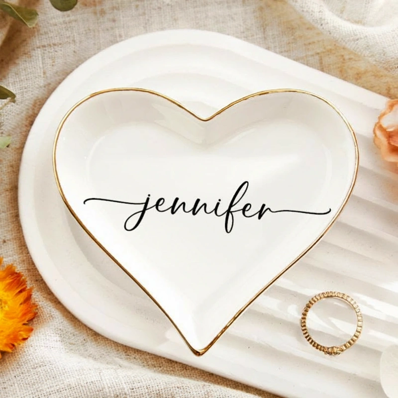 Personalized Trinket Dish With Name Engagement Ring Dish Gift For Her