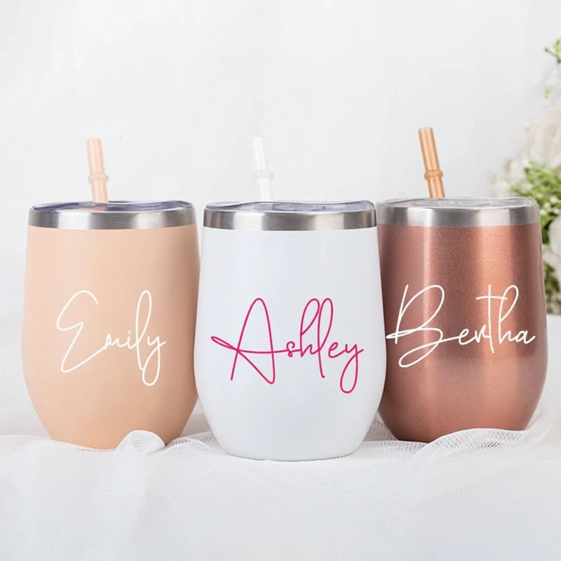 Personalized Stainless Wine Tumbler With Name Party Favors For Her