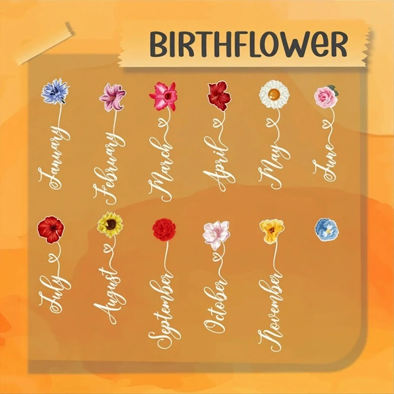 Personalized Wooden Letter Piggy Bank Birth Flower Name Transparent Money Box Gift for Kids Home Decor