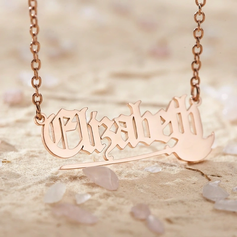 Personalized Halloween Name Necklace Bat Name Necklace Halloween Gift for Her