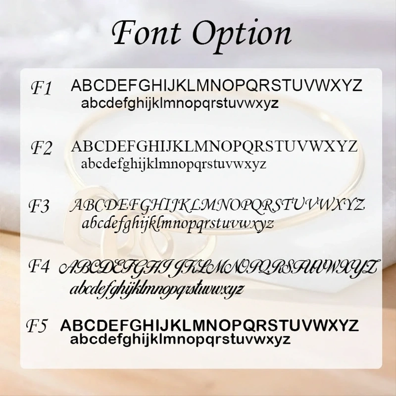 Personalized Bangle Bracelet Engraved Hearts Charms Pendants Heart Shape Bracelet Minimalist Jewelry for Her