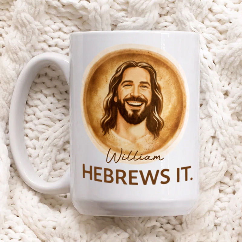 Personalized Jesus Make his Coffee 11oz 15oz Ceramic Mug with Custom Name Faith Coffee Mug Religious Gift for Jesus Lover