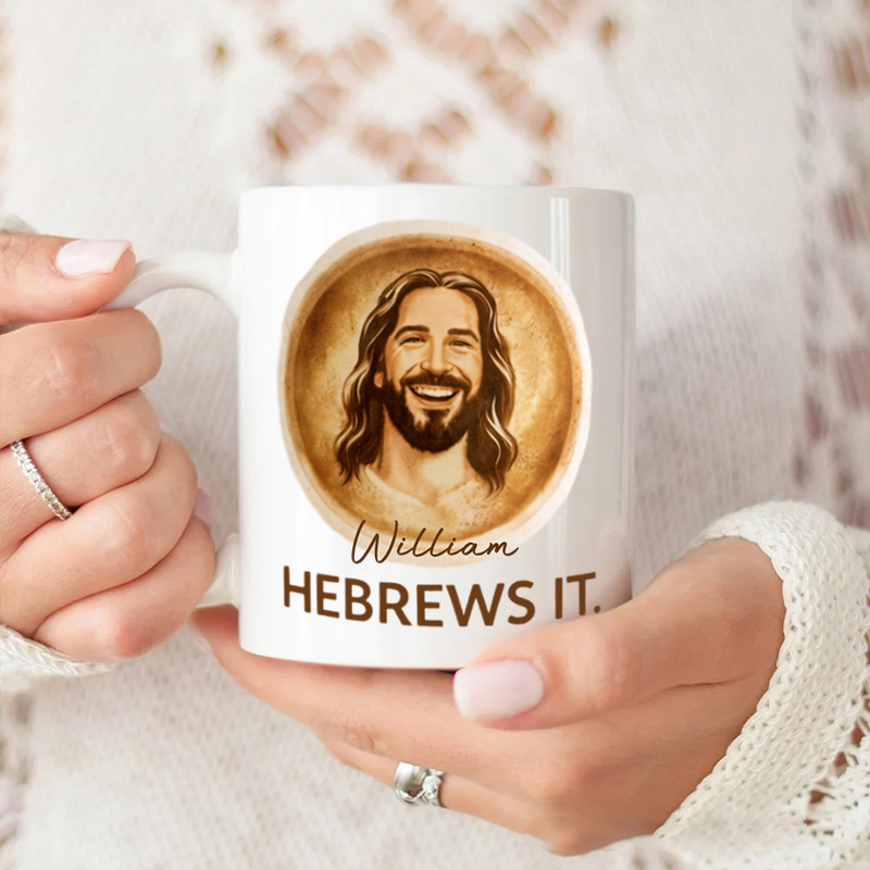 Personalized Jesus Make his Coffee 11oz 15oz Ceramic Mug with Custom Name Faith Coffee Mug Religious Gift for Jesus Lover