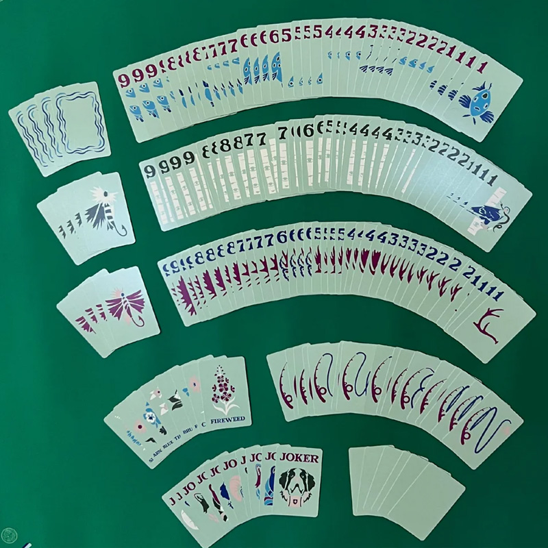 The Mountain Line American Mahjong Playing Cards Set Easy to Learn Fast to Play Perfect for Traveling on the Go or Teaching Beginner Friendly Mahj