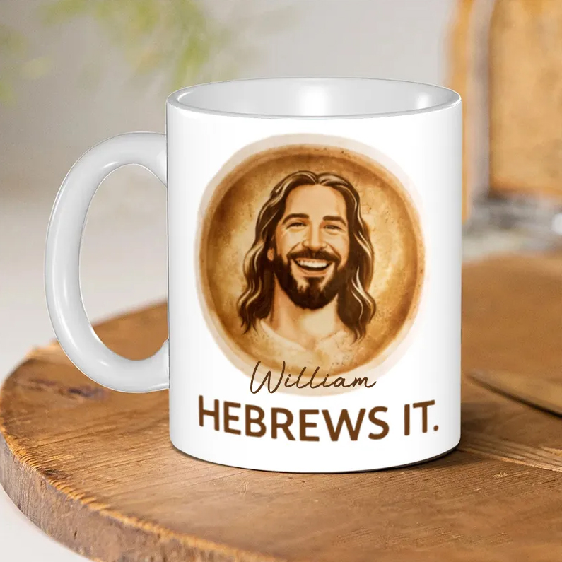 Personalized Jesus Make his Coffee 11oz 15oz Ceramic Mug with Custom Name Faith Coffee Mug Religious Gift for Jesus Lover