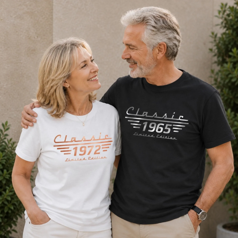 Personalized Classic T-Shirt Limited Edition Just A Little Iconic Father's Day Birthday Custom Year Gifts for Family 