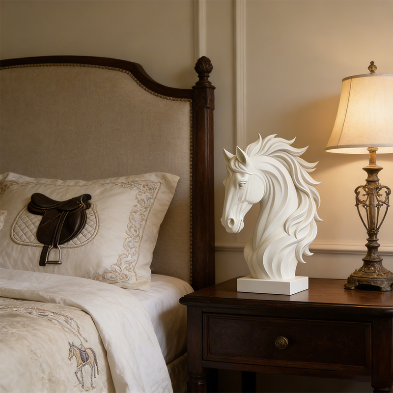 3D Printed Horse Head Home Decor Gift for Equestrian Enthusiasts