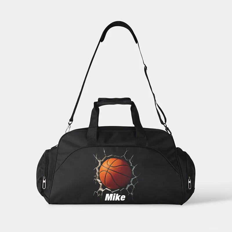 Personalized Soccer Duffel Bag with Custom Name and 3D Ball Design
