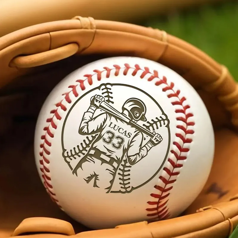 Personalized Baseball with Custom Player Back Design and Name