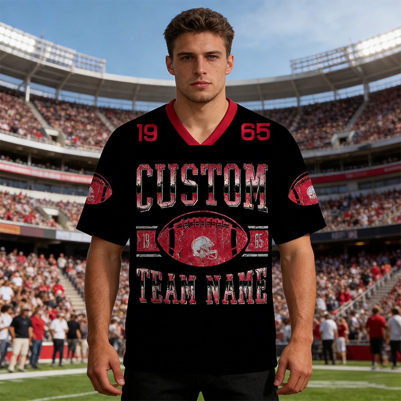Personalized Football Mesh Jersey New England Football with Custom Team Name and Number