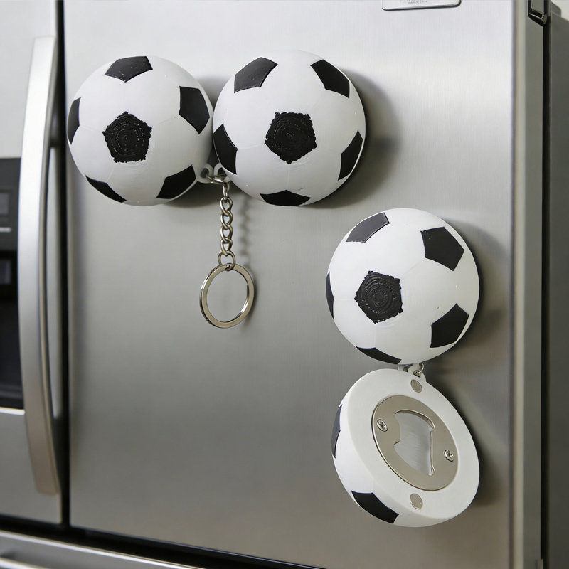 Personalized Sports Bottle Opener 3D Printed Ball Sports Bottle Opener Custom Name and Number