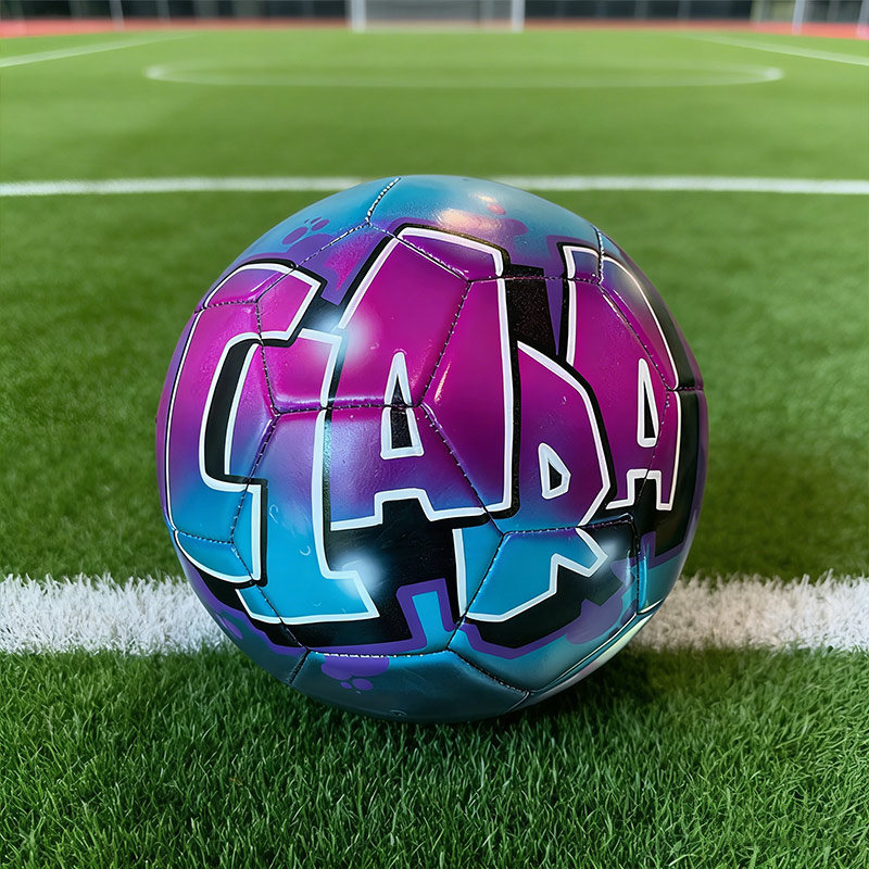 Personalized Soccer Ball Airbrush Graffiti Soccer Ball Sports Gift Custom Name
