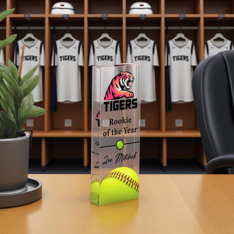 Personalizedb Sports Award Custom Sports Recognition Acrylic Plaque Custom Team Logo and Name