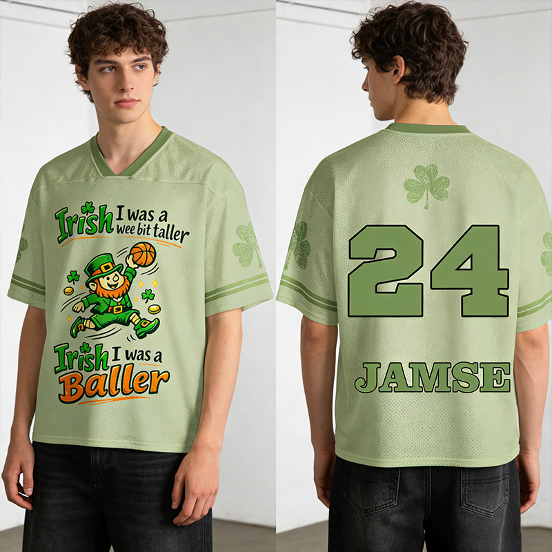Personalized Basketball Jersey St. Patrick's Day Jersey Boston Basketball Shamrock Custom Name and Number for Basketball Fans