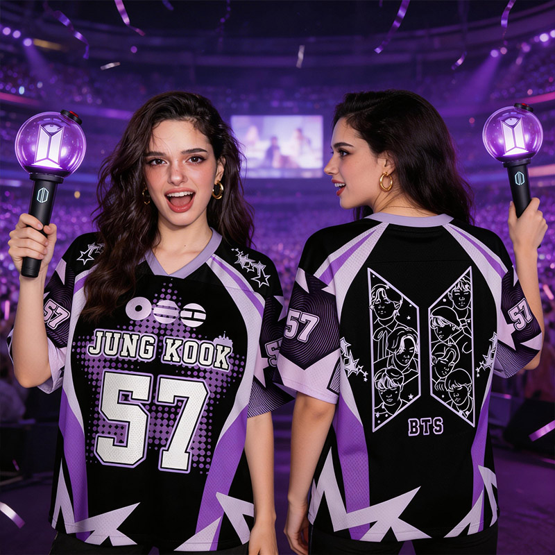 K-Pop Group Mesh Jersey K-Pop Jersey K-Pop Fan Merch Concert Outfit