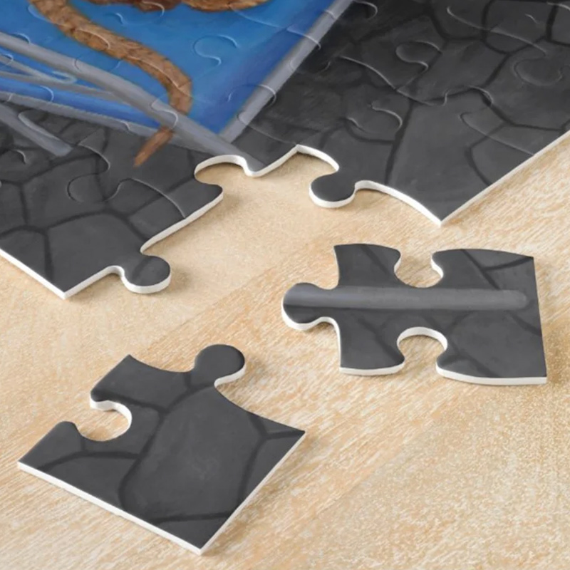 Cats Playing Mahjong Jigsaw Puzzle Whimsical Feline Garden Gift for Mahjong Lovers
