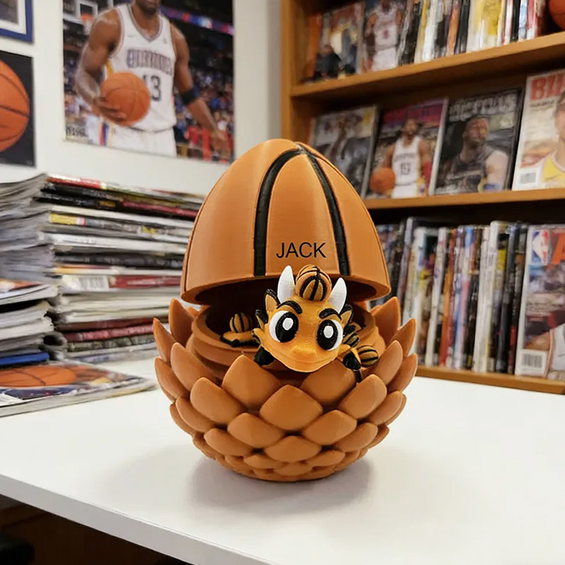 Personalized 3D Basketball Dragon and Egg Basketball the Perfect Gift for Basketball Loving Kids