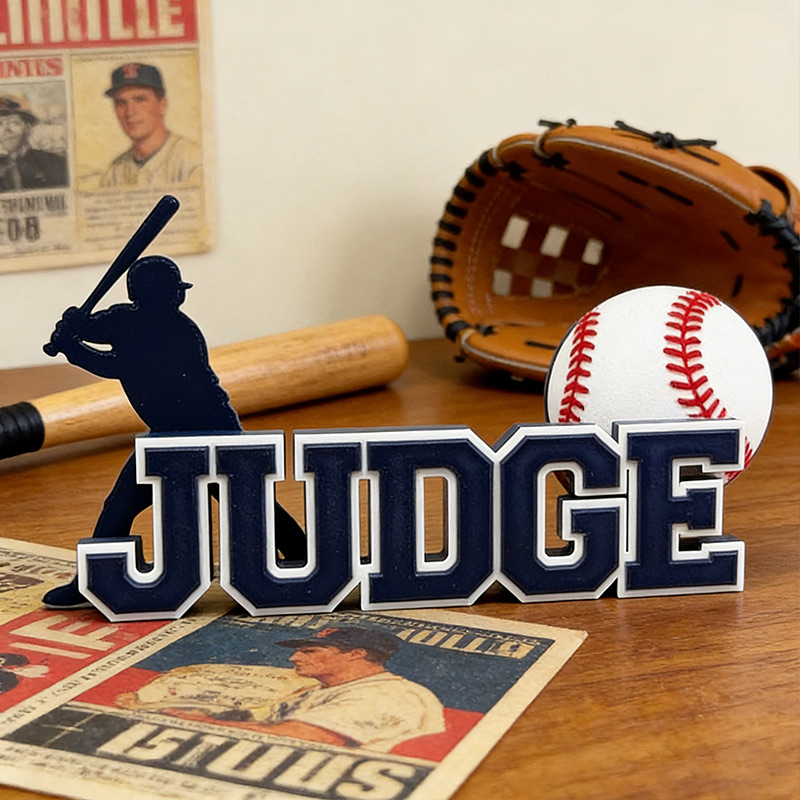 Personalized Baseball Name Sign Featuring Custom Name