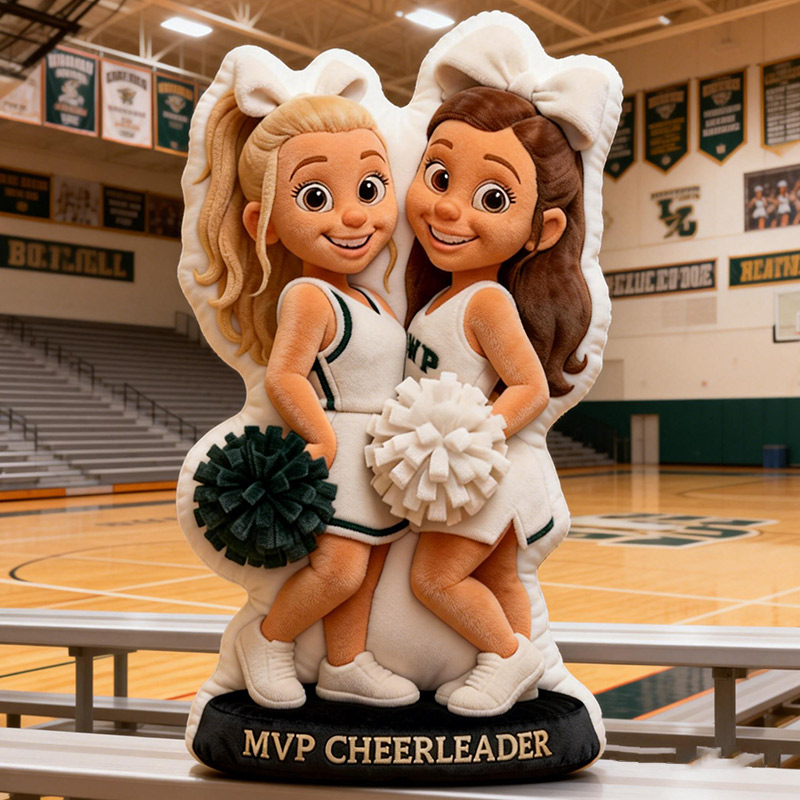 Personalize Cheerleader Pillow Graphic 3D Print Cheer Team Gift Cheerleader Gift Custom Photo