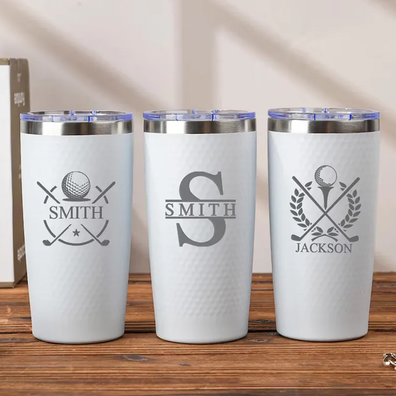 Personalized Golf Tumbler 20oz Insulated Travel Mug Gift for Golf Lovers