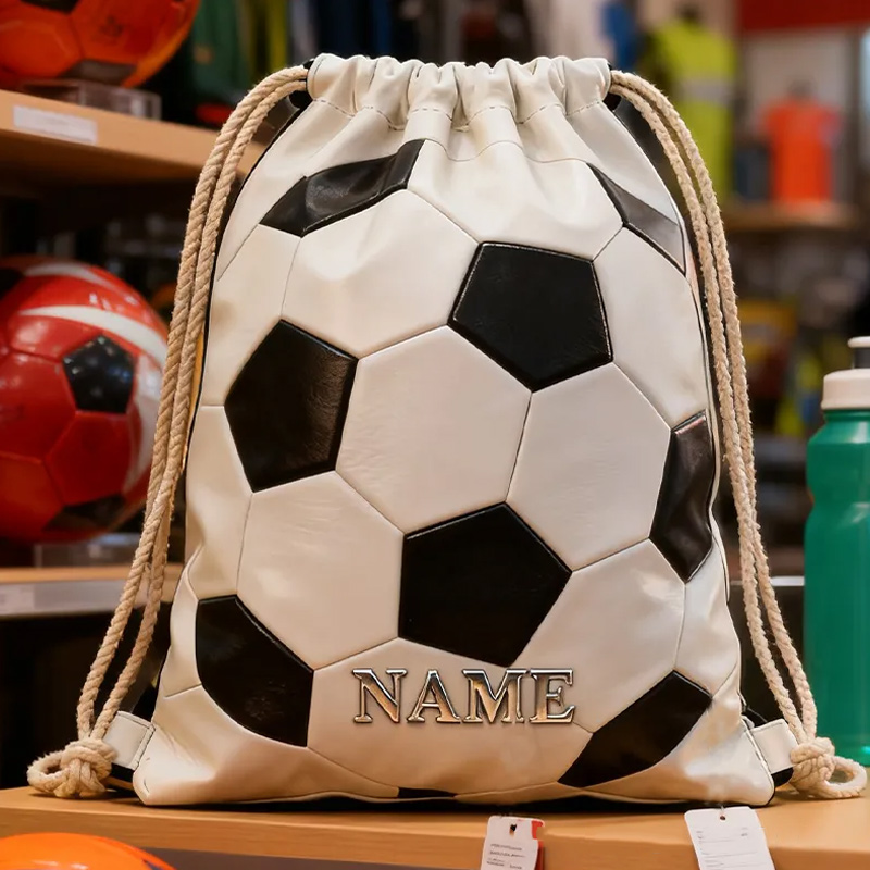 Personalized Drawstring Bag soccer surface sports theme drawstring bag