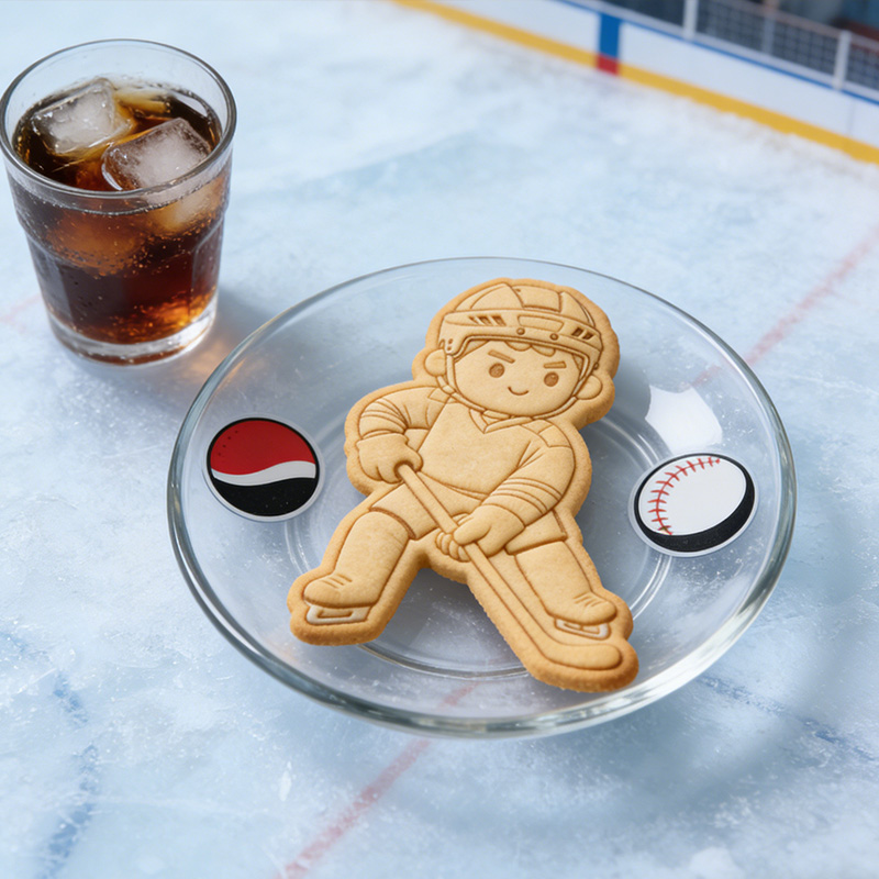 Personalized Hockey Portrait Stamp with Custom Face Cookie Cutter from Photo Gift for Hockey Lovers