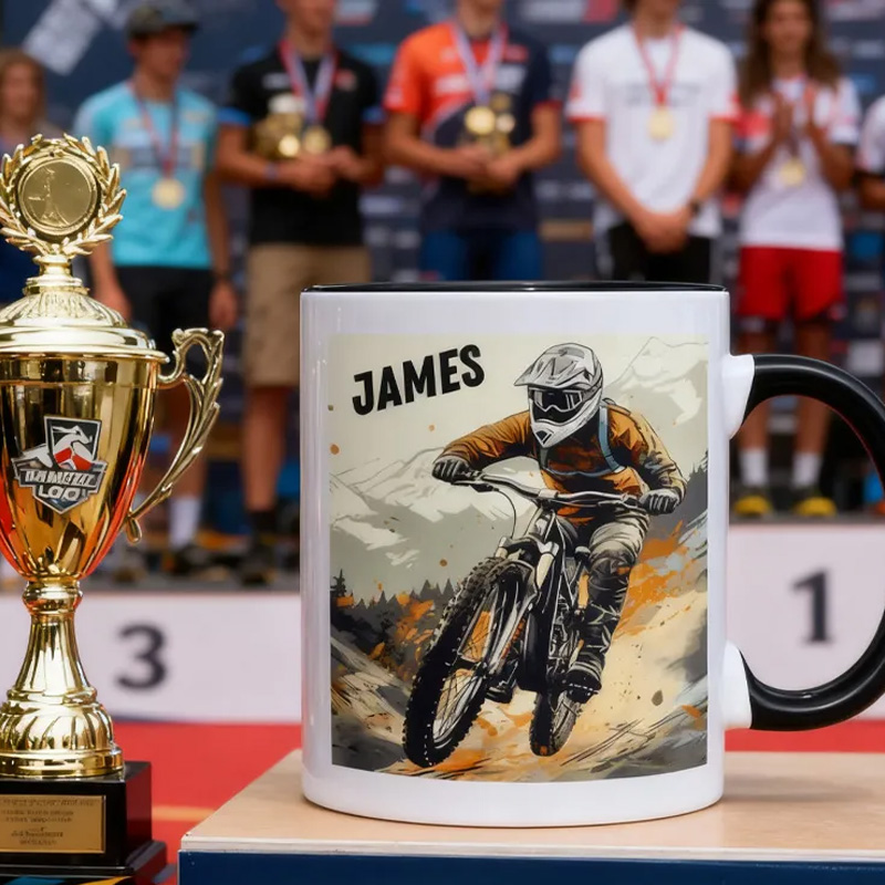 Personalized MTB Cycling Coffee Mug Mountain Bike Gift Cyclist Gift Biker Racer Gift Cycling Gift Bike Gift Bicyclist Mug