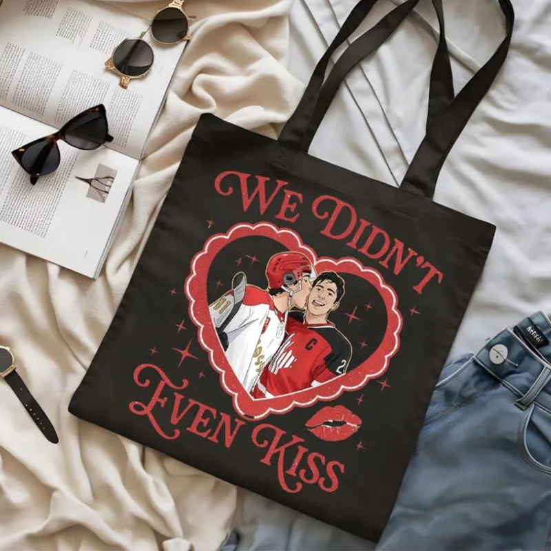 Personalized HR Hockey Romance Book Design Hockey Tote Bag with Custom Style For Movie Book Fans Gift