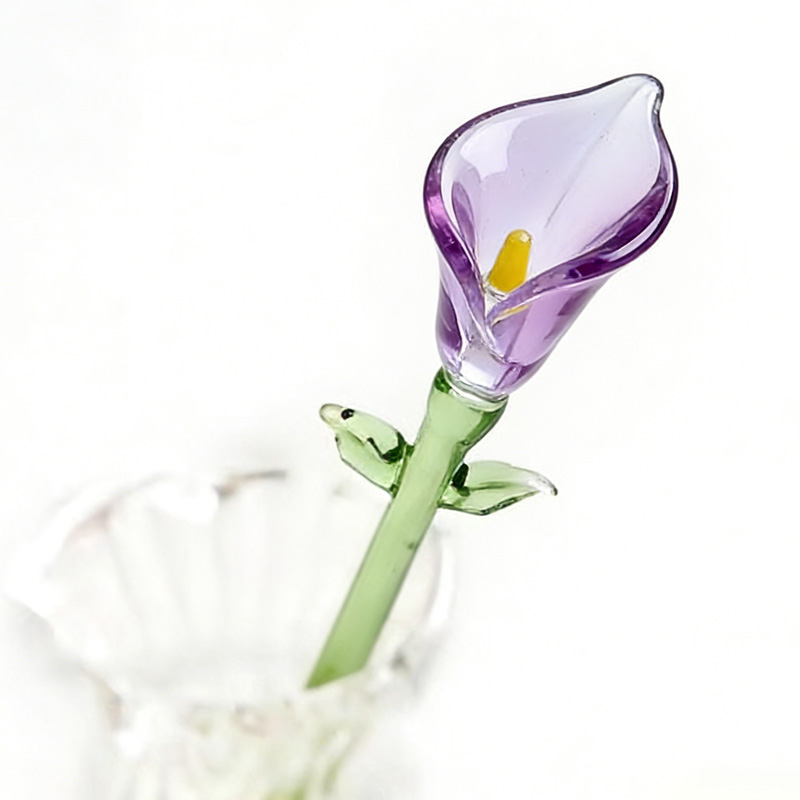 Handmade Glass Flower Bouquet Gift Eternal Bloom Home Office Decoration Friendship Keepsake Mother's Day Gift