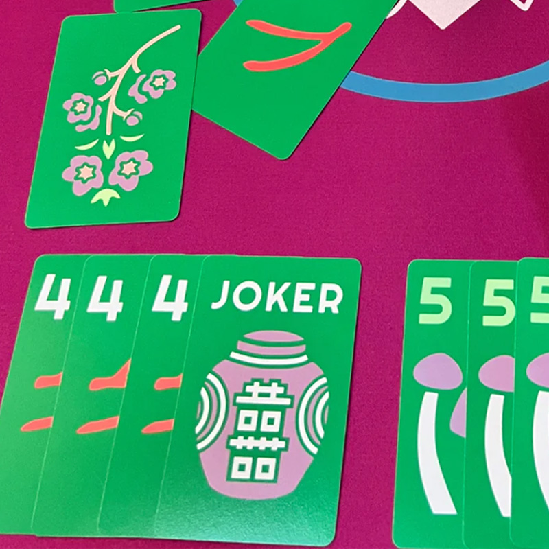 The Lucky Line American Mahjong Playing Cards Set Easy to Learn Fast to Play Perfect for Traveling on the Go or Teaching Beginner Friendly Mahj