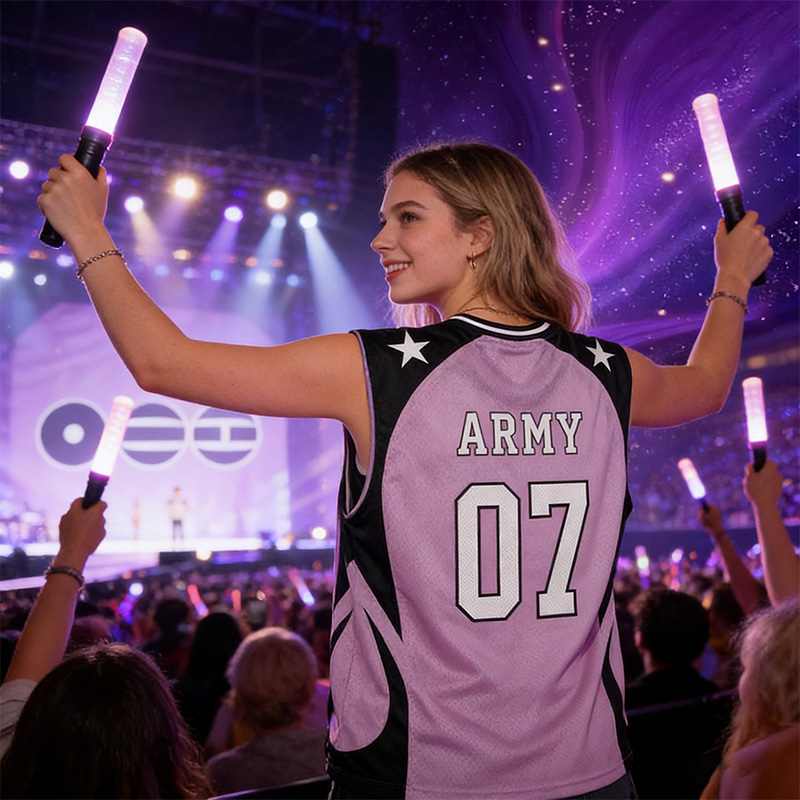 Personalized K-Pop Basketball Tank Top Jersey Concert Basketball Tank Top World Jersey Tour For Army