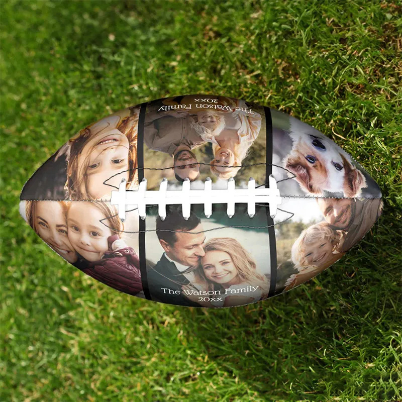 Personalized American Football with Custom Family Photo for A Unique Way to Preserve Memories