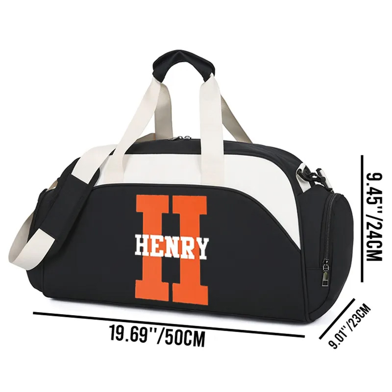 Personalized Monogram Sports Gym Duffel Bag Overnight Bag Gift Workout Bag for Athlete Personal Trainer