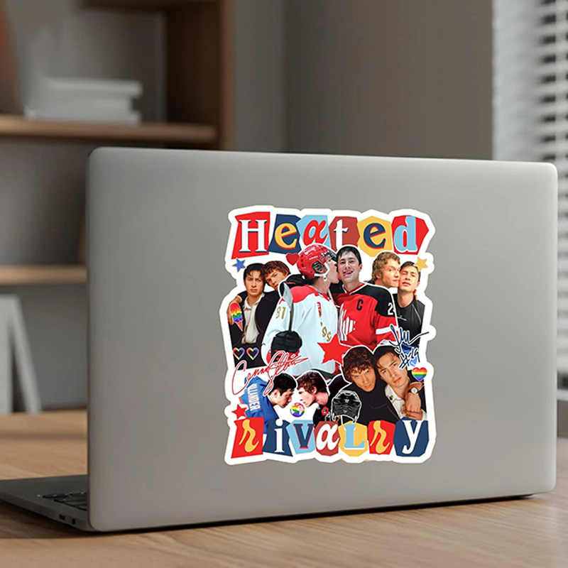 Personalized HR Hockey Design Sticker with Custom Design, Hot Book Movie Fan Gifts
