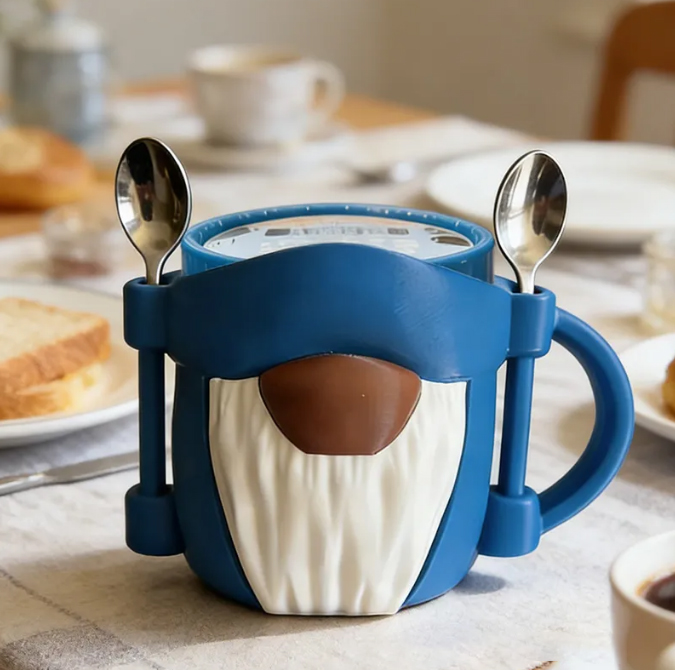 Personalized Hanukkah Gnome Ice Cream Cozy Pint Holder 3D Printed with Spoon Slots Religious Gift Happy Hanukkah Gift for Ice Cream Lover