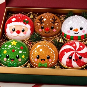 Christmas Dumpling Squishy Toy,Holiday Baozi Fidget Toy,Stress Relief Gift,Stocking Stuffer Gifts