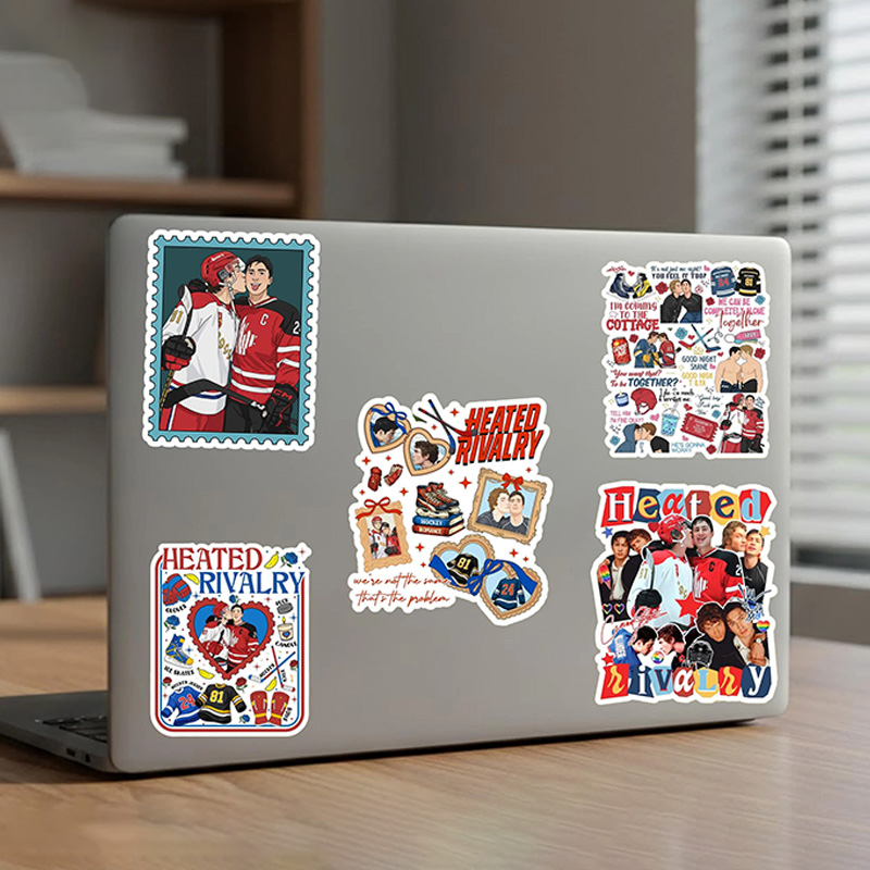 Personalized HR Hockey Design Sticker with Custom Design, Hot Book Movie Fan Gifts