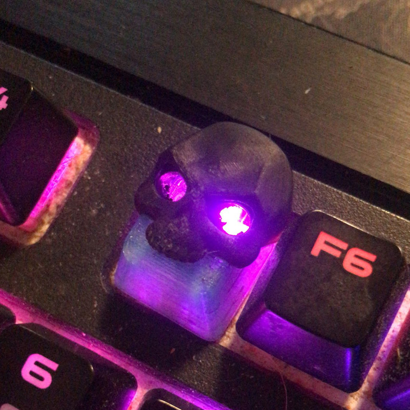 3D Printed Skull Keycaps Keyboard Decoration Computer Game Enthusiast Gift for Your Boyfriend
