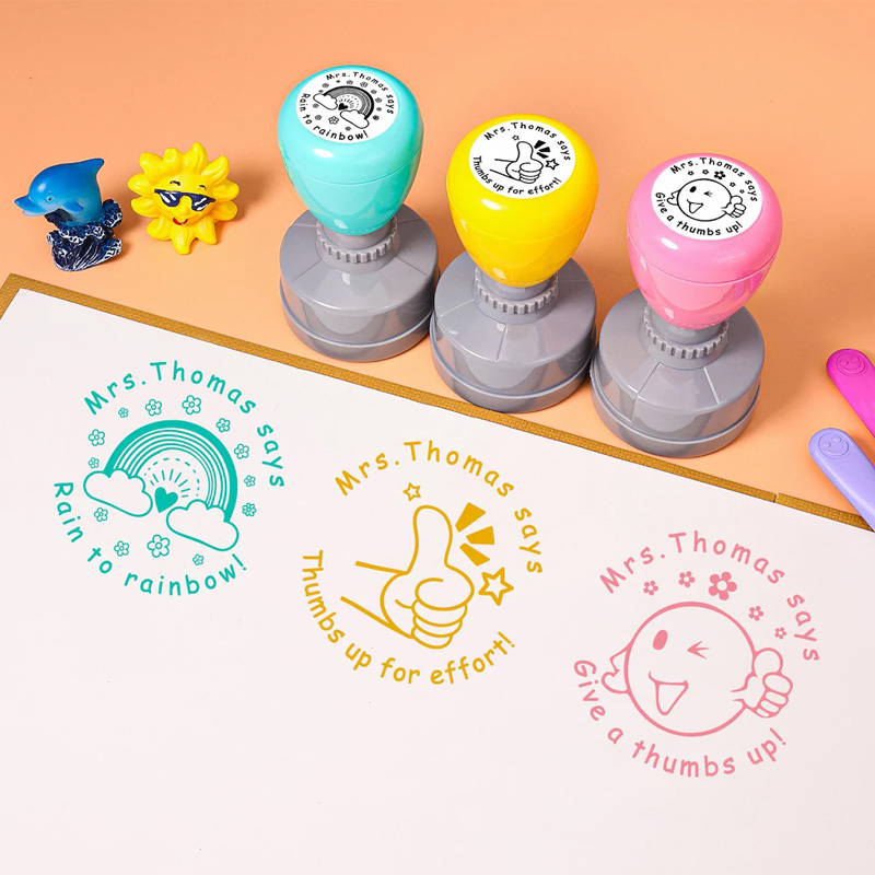 Personalized Teacher Stamp Encouragement Stamp Teacher Grading Stamp Gift for Teacher
