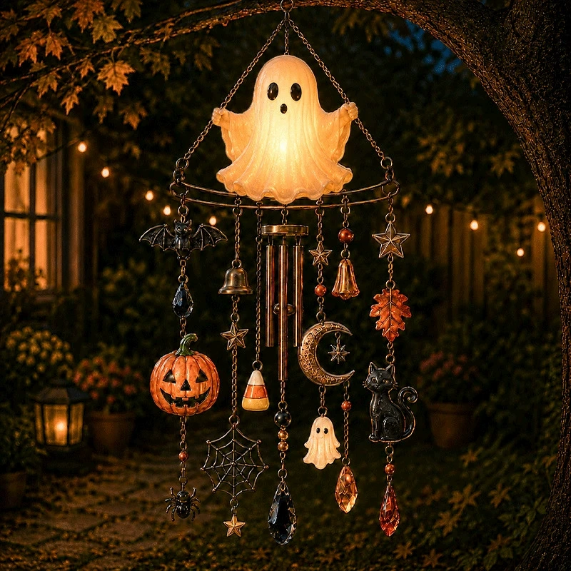 Halloween Wind Chimes Sun Catcher Wind Chimes Halloween Designs Halloween Gifts