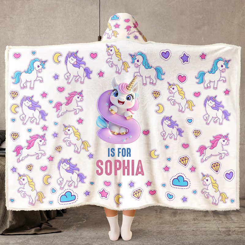 Personalized Kids Gift Theme Custom Name Colorful Rainbow Horse and Co