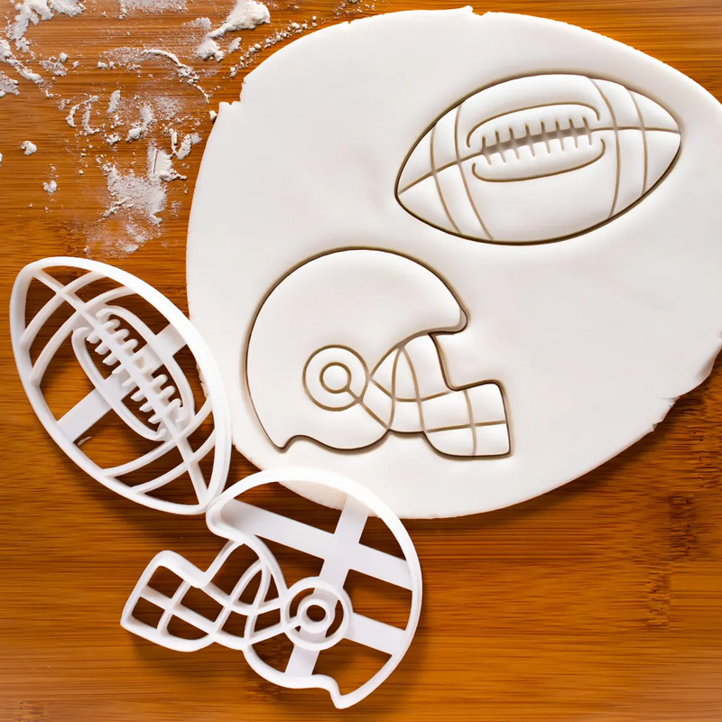 Personalized Sportball Football Helmet Cookie Cutter Sports Shape for Sport Lovers