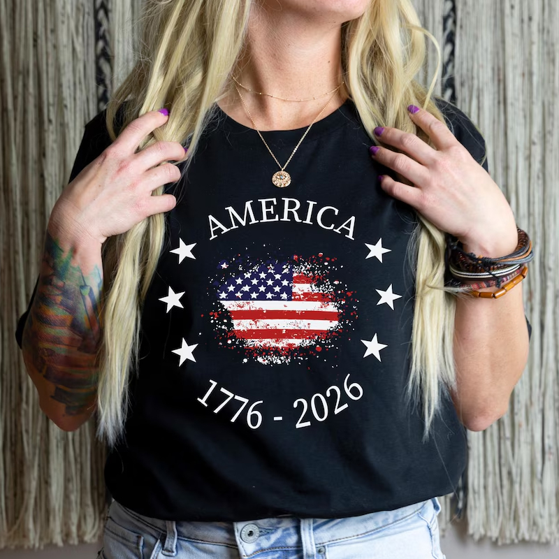 USA 250th Anniversary Tee America 1776 2026 Shirt Stars Stripes 250 Years Freedom T-shirt
