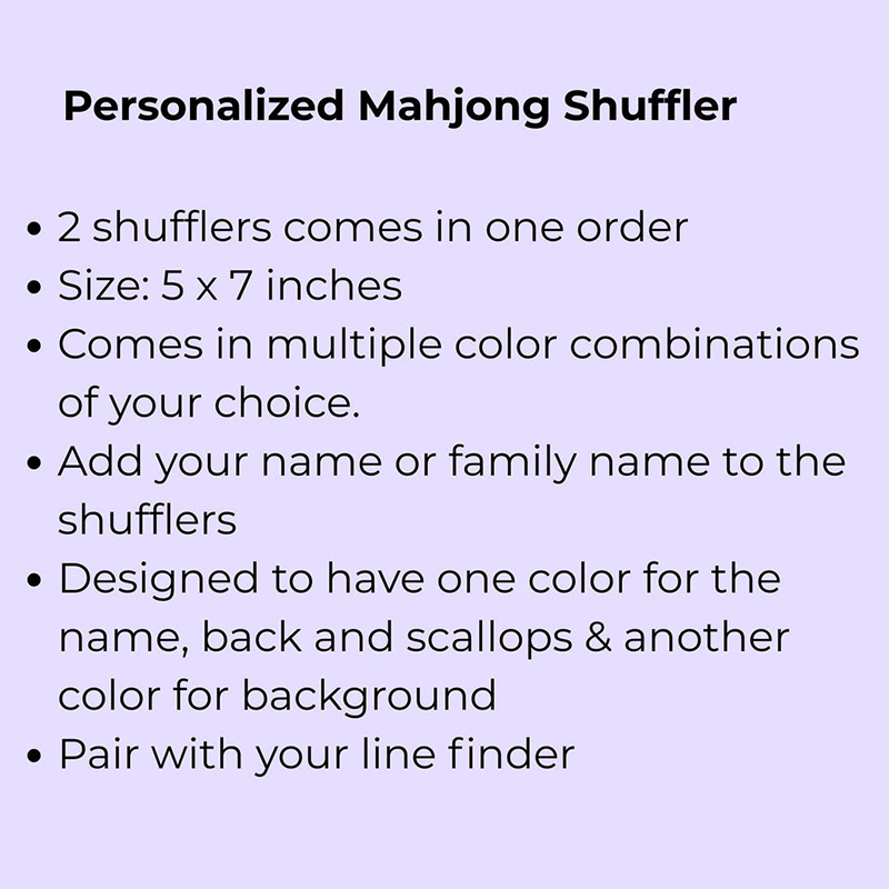 Mahjong Tile Mixer Personalized Mahjong Accessory Mahj Gift Tile Shuffler Mahjongg Lover Gift Custom Sponsor Souvenir Trendy Stripe Shuffler